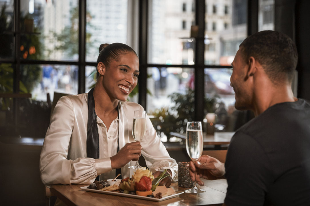 couple dining